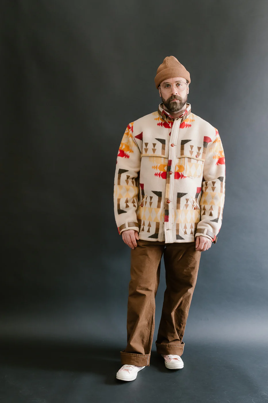Lot JG-32 - Stag Wool Coat - Beige - Image 8