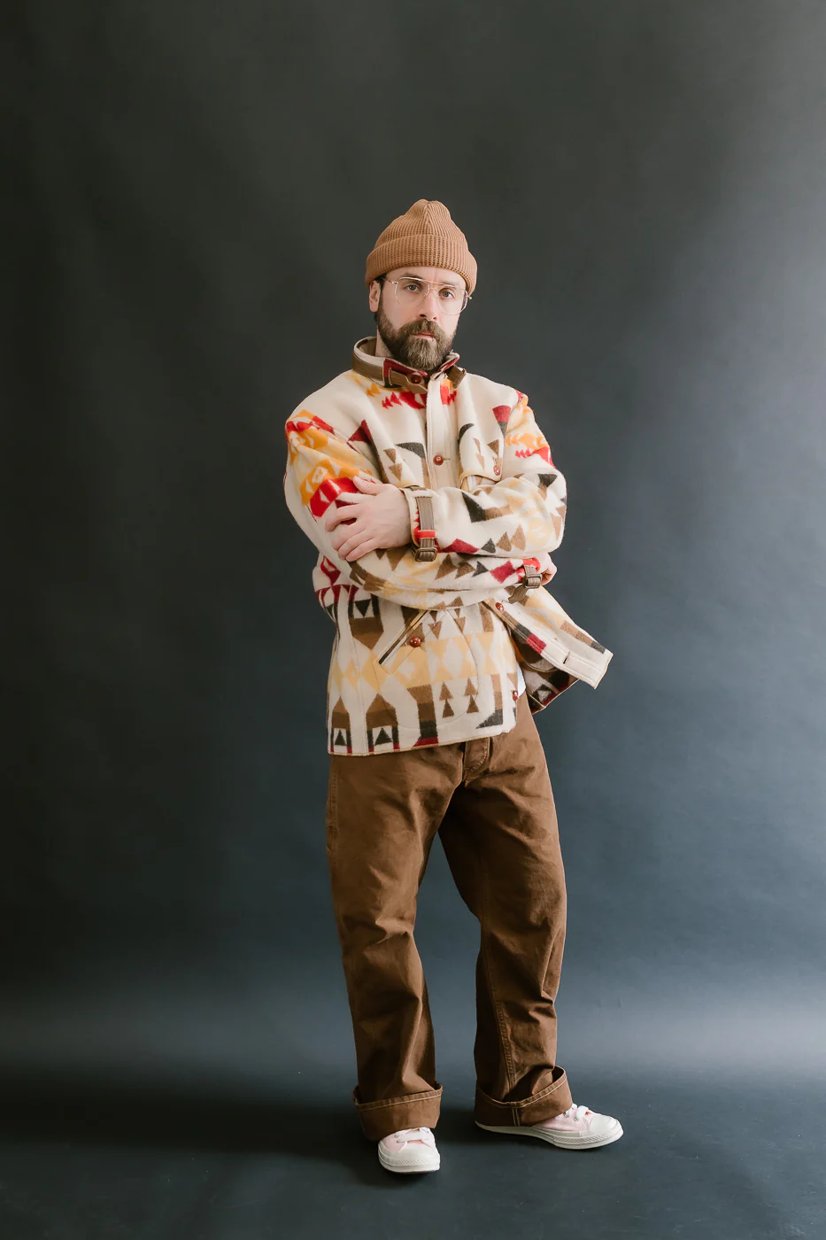 Lot JG-32 - Stag Wool Coat - Beige - Image 9