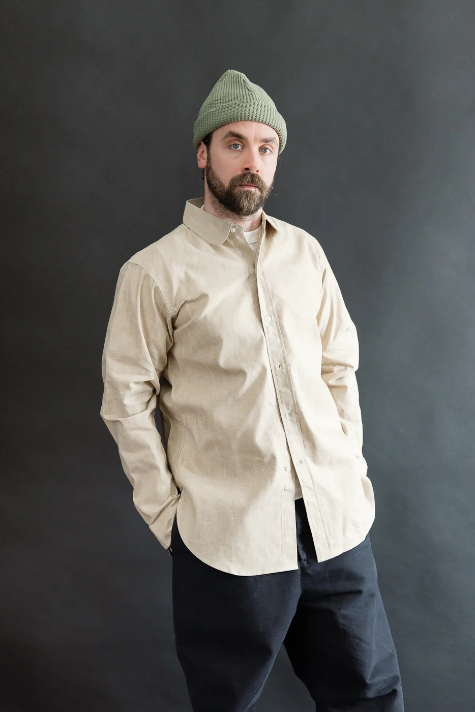 Lot JG-34 - BB Round Collar Oxford - Brown - Image 13