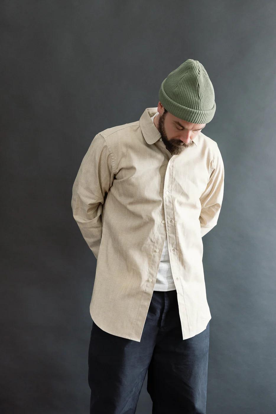 Lot JG-34 - BB Round Collar Oxford - Brown - Image 14
