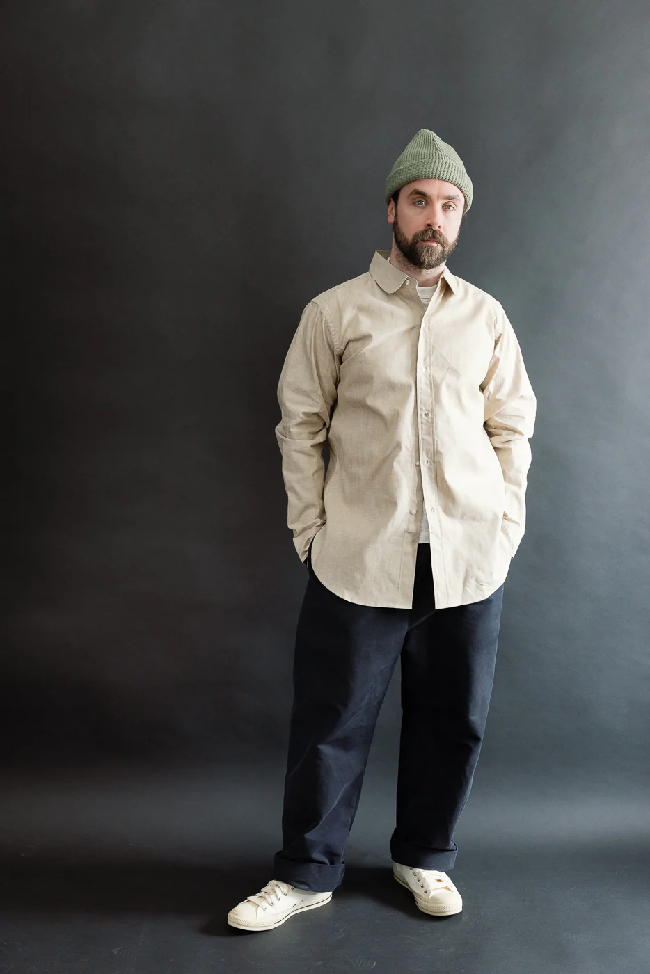 Lot JG-34 - BB Round Collar Oxford - Brown - Image 5