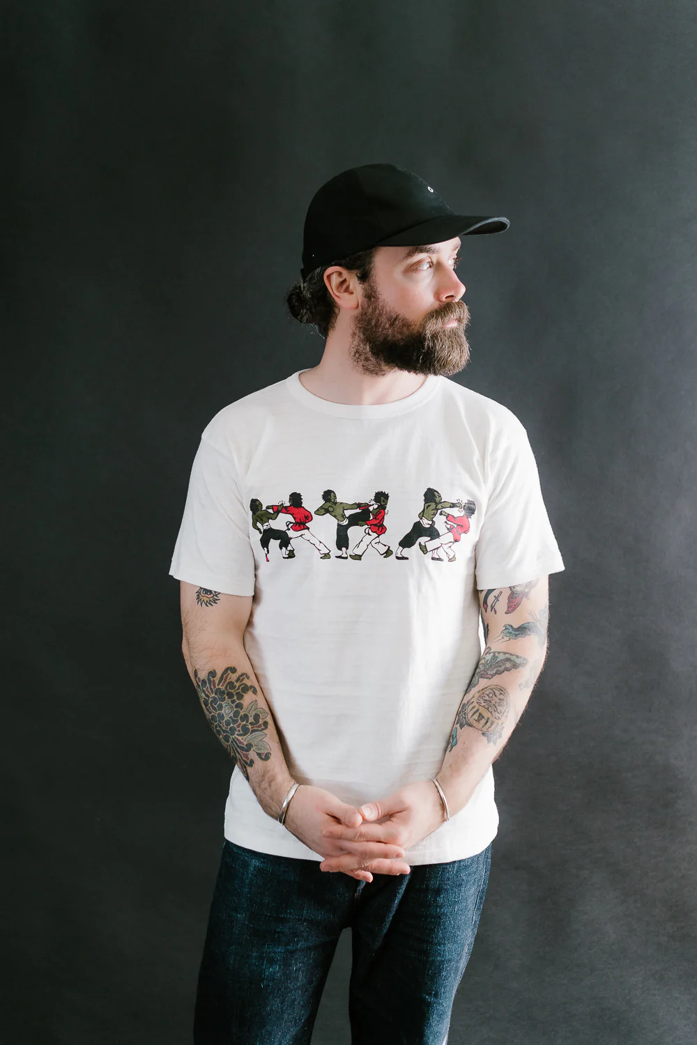 Lot JG-CS06 - Kung Fu Fighting T-Shirt - Off White - Image 15