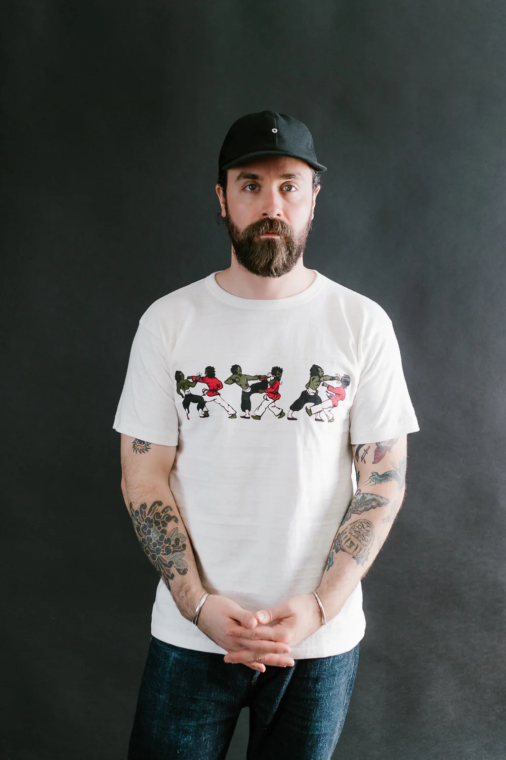 Lot JG-CS06 - Kung Fu Fighting T-Shirt - Off White - Image 16