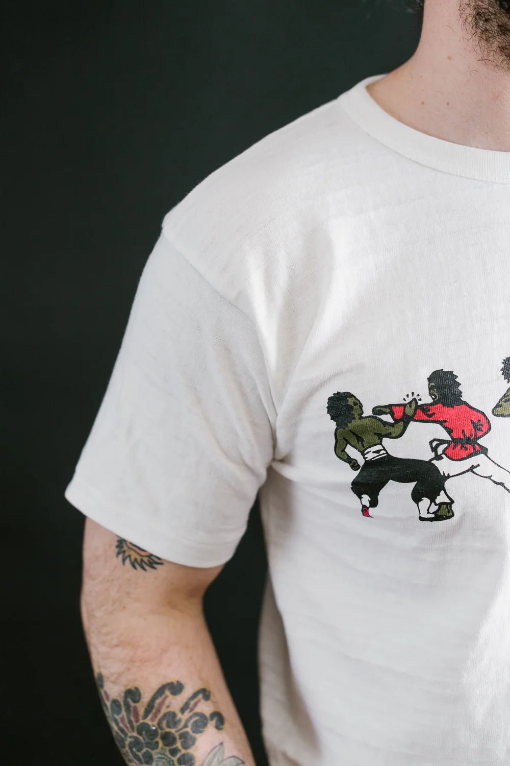 Lot JG-CS06 - Kung Fu Fighting T-Shirt - Off White - Image 19