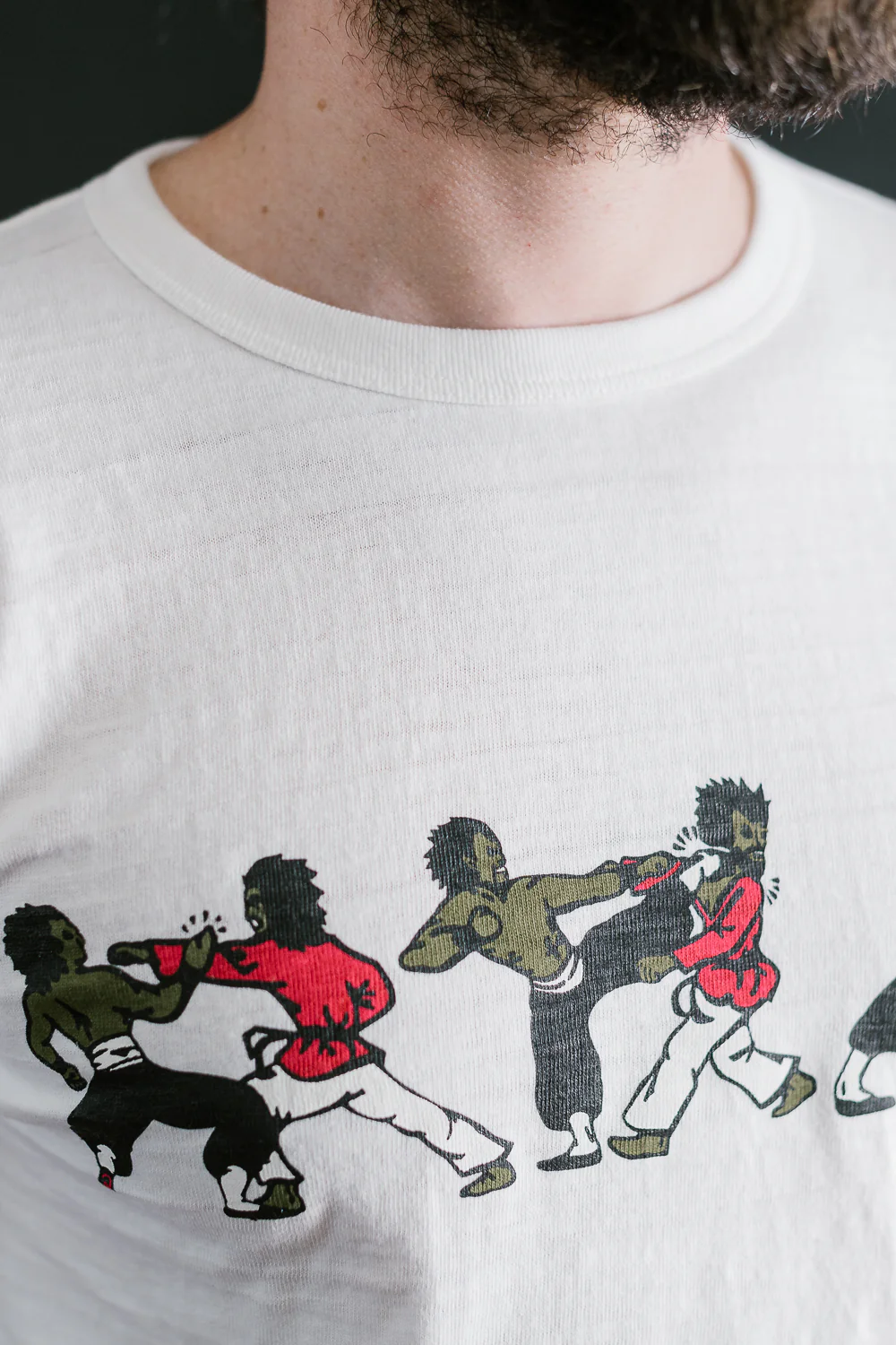 Lot JG-CS06 - Kung Fu Fighting T-Shirt - Off White - Image 20