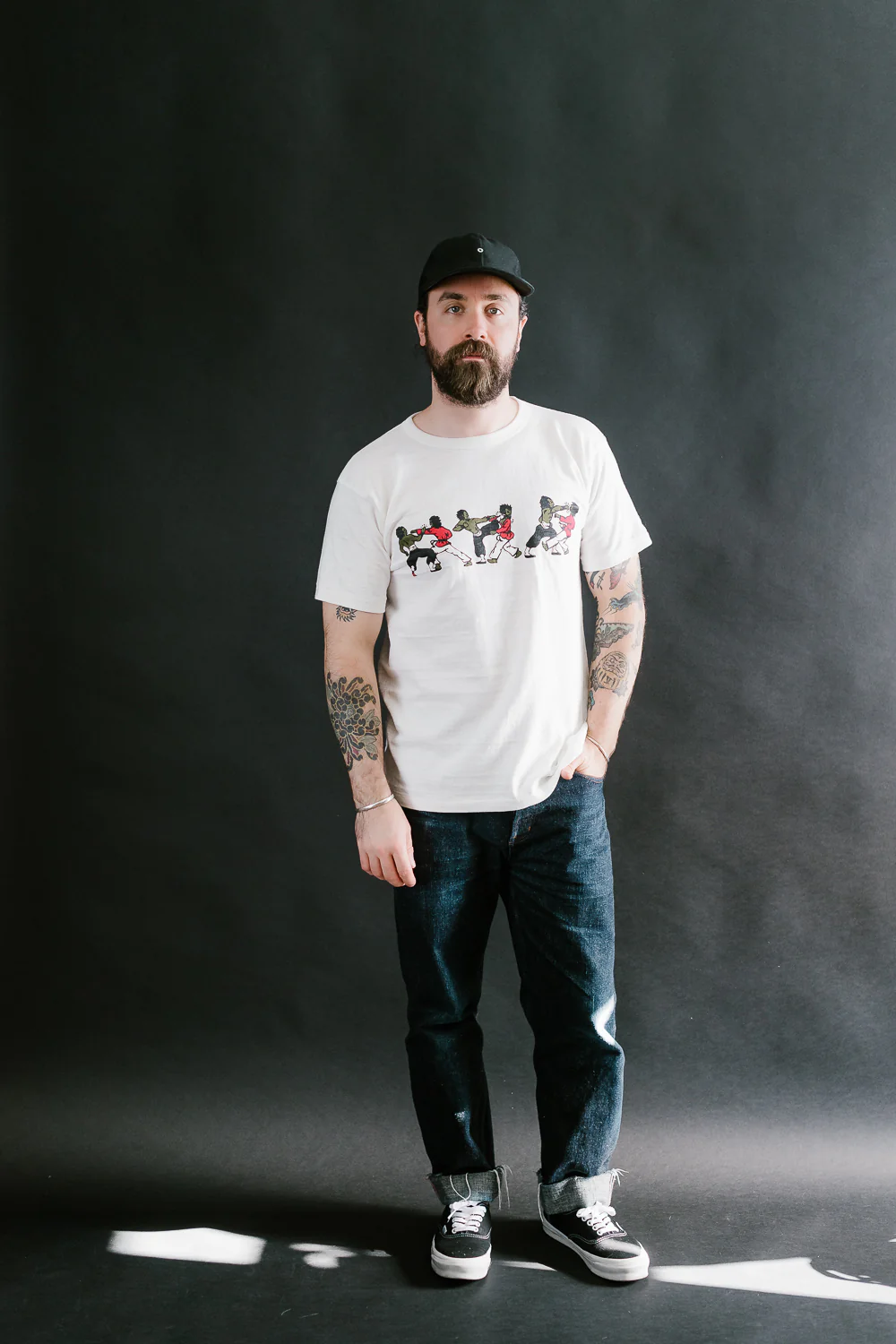Lot JG-CS06 - Kung Fu Fighting T-Shirt - Off White - Image 7