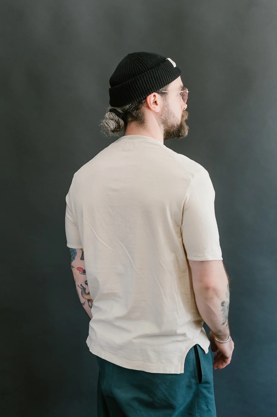 LRH1040 - Supima Cotton Henley - Old Ivory - Image 11