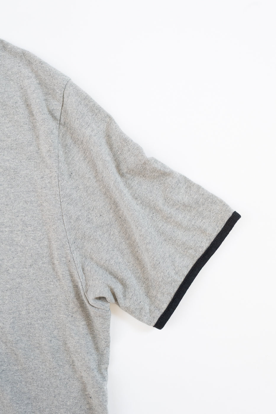 LRH1040 - Supima Cotton Henley - Two-tone Vintage Grey - Image 3