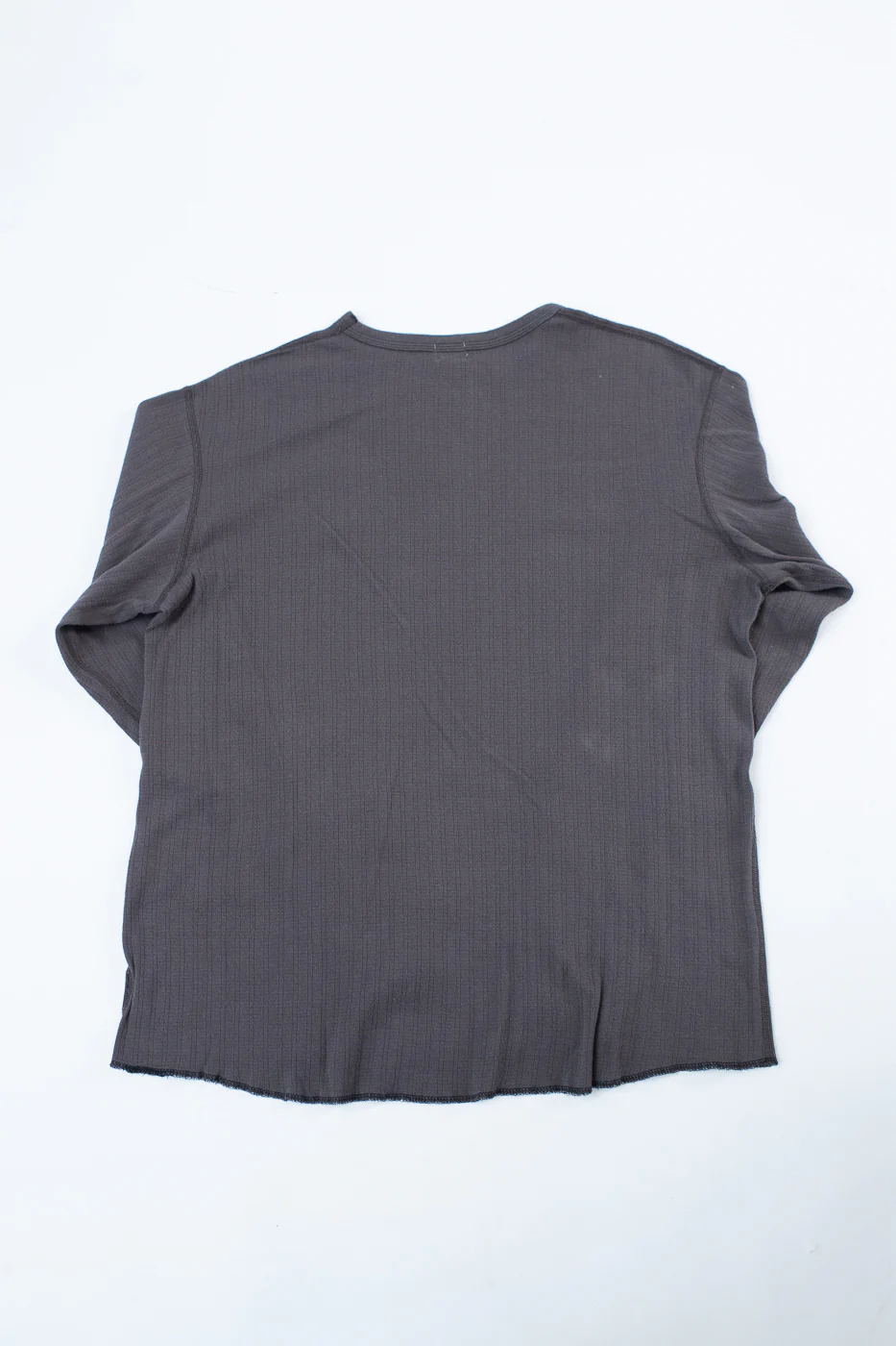 LRC1114 - Smooth Drop Needle Rib Knit LS Crew - Classic Black - Image 5