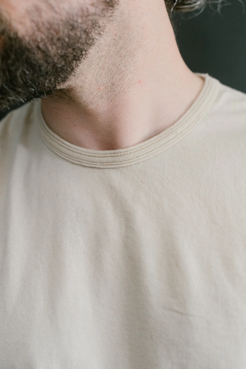 LRC1117 - Supima Cotton 3/4 Sleeve Crew - Old Ivory - Image 15