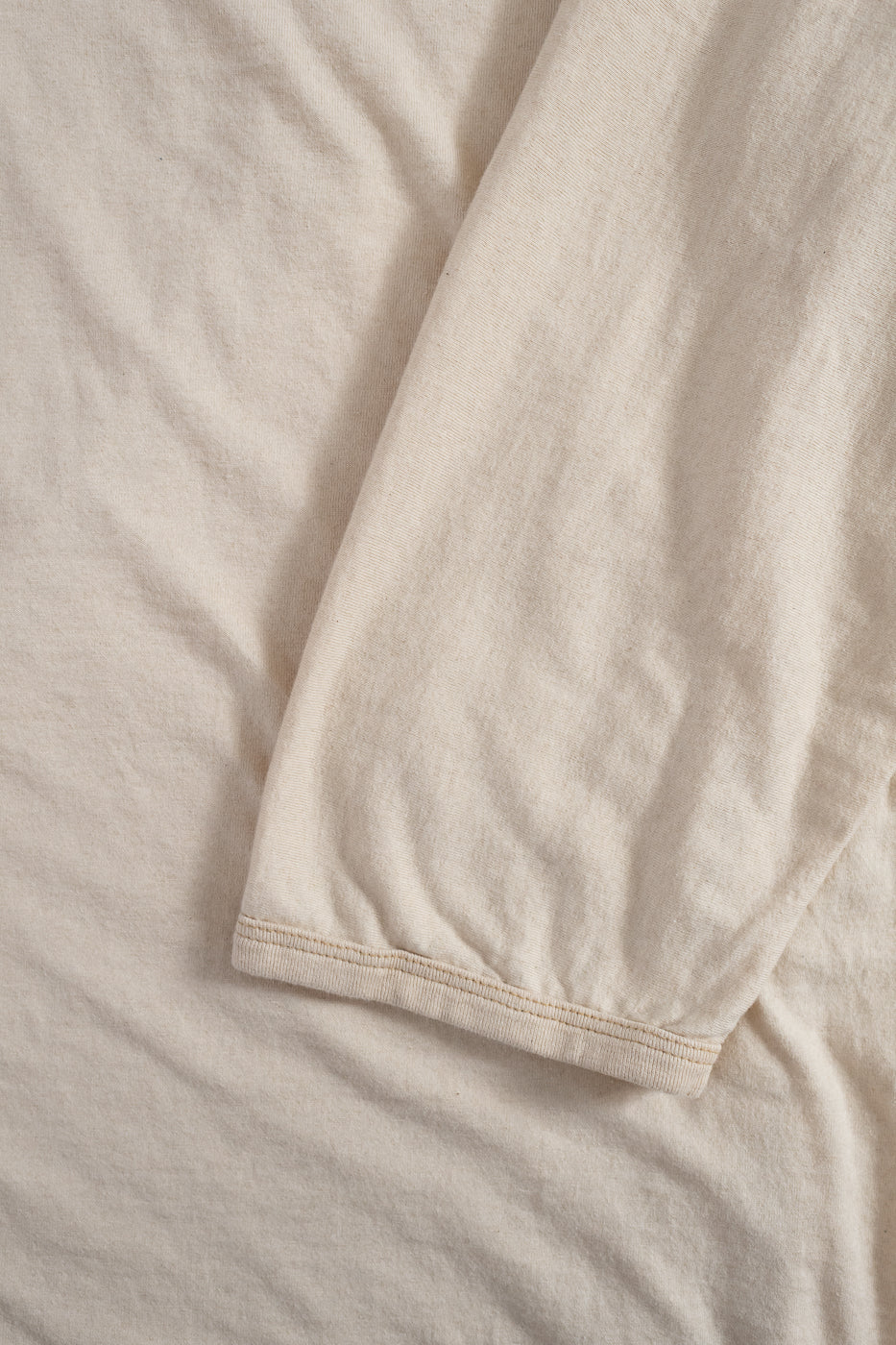 LRC1117 - Supima Cotton 3/4 Sleeve Crew - Old Ivory - Image 3