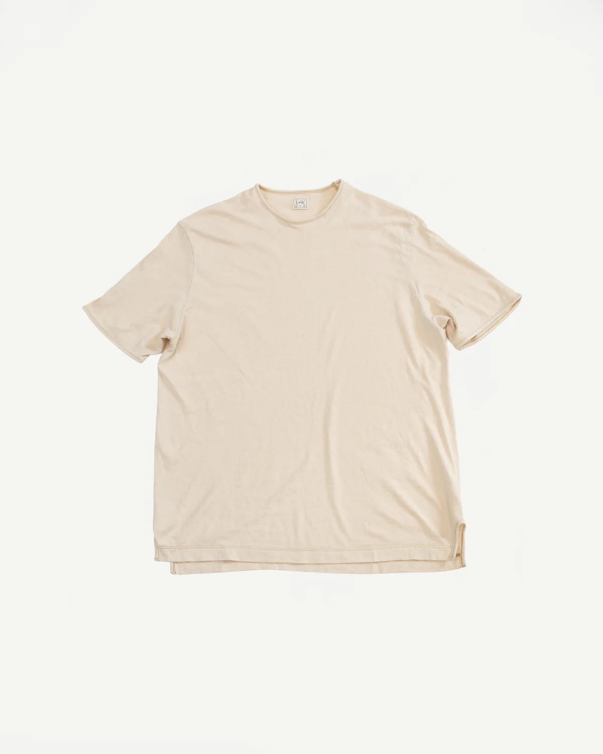 LRC1119 - Supima Cotton Edge Piping Classic Crew - Old Ivory