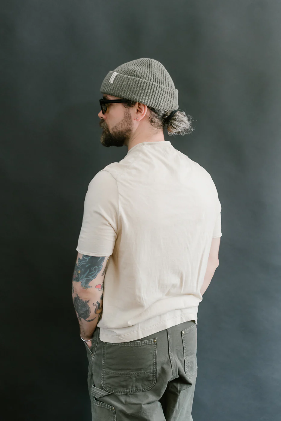 LRC1119 - Supima Cotton Edge Piping Classic Crew - Old Ivory - Image 11