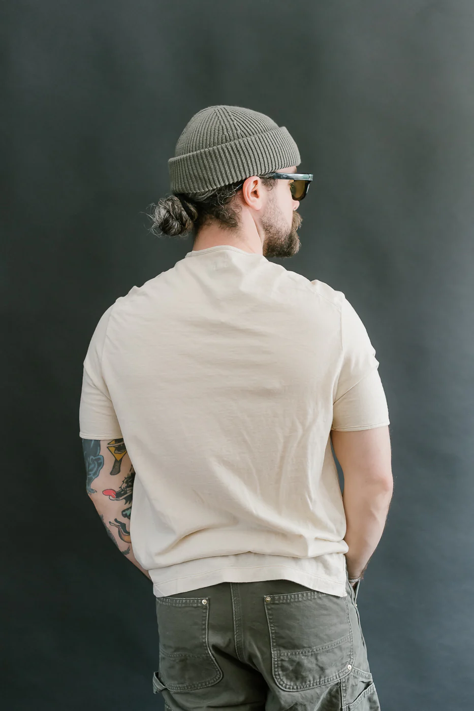 LRC1119 - Supima Cotton Edge Piping Classic Crew - Old Ivory - Image 12