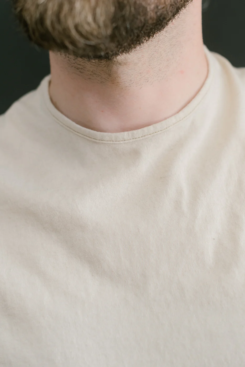 LRC1119 - Supima Cotton Edge Piping Classic Crew - Old Ivory - Image 16