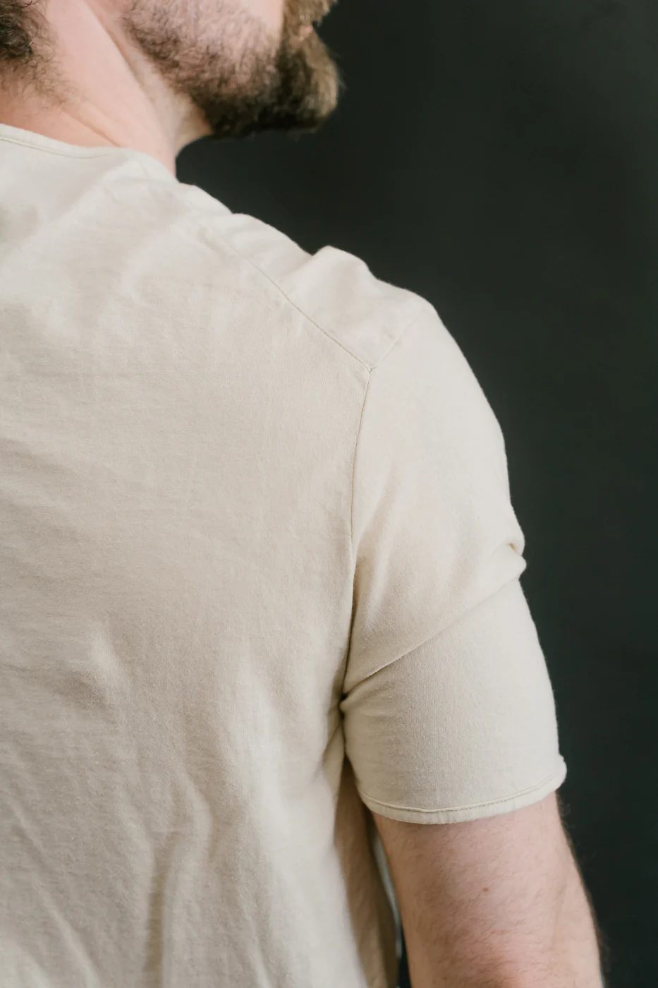 LRC1119 - Supima Cotton Edge Piping Classic Crew - Old Ivory - Image 18