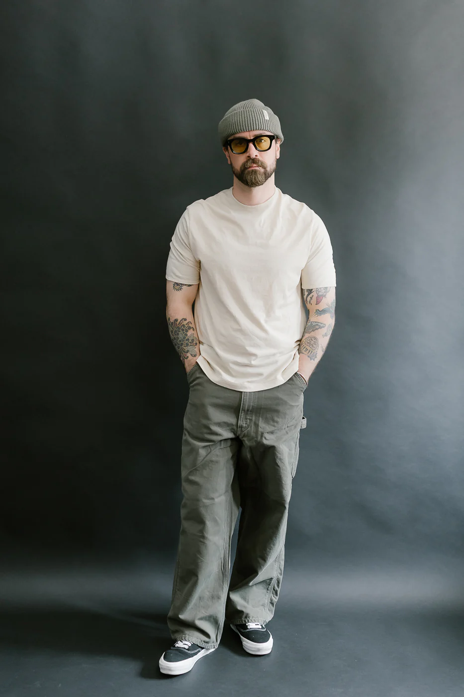 LRC1119 - Supima Cotton Edge Piping Classic Crew - Old Ivory - Image 6