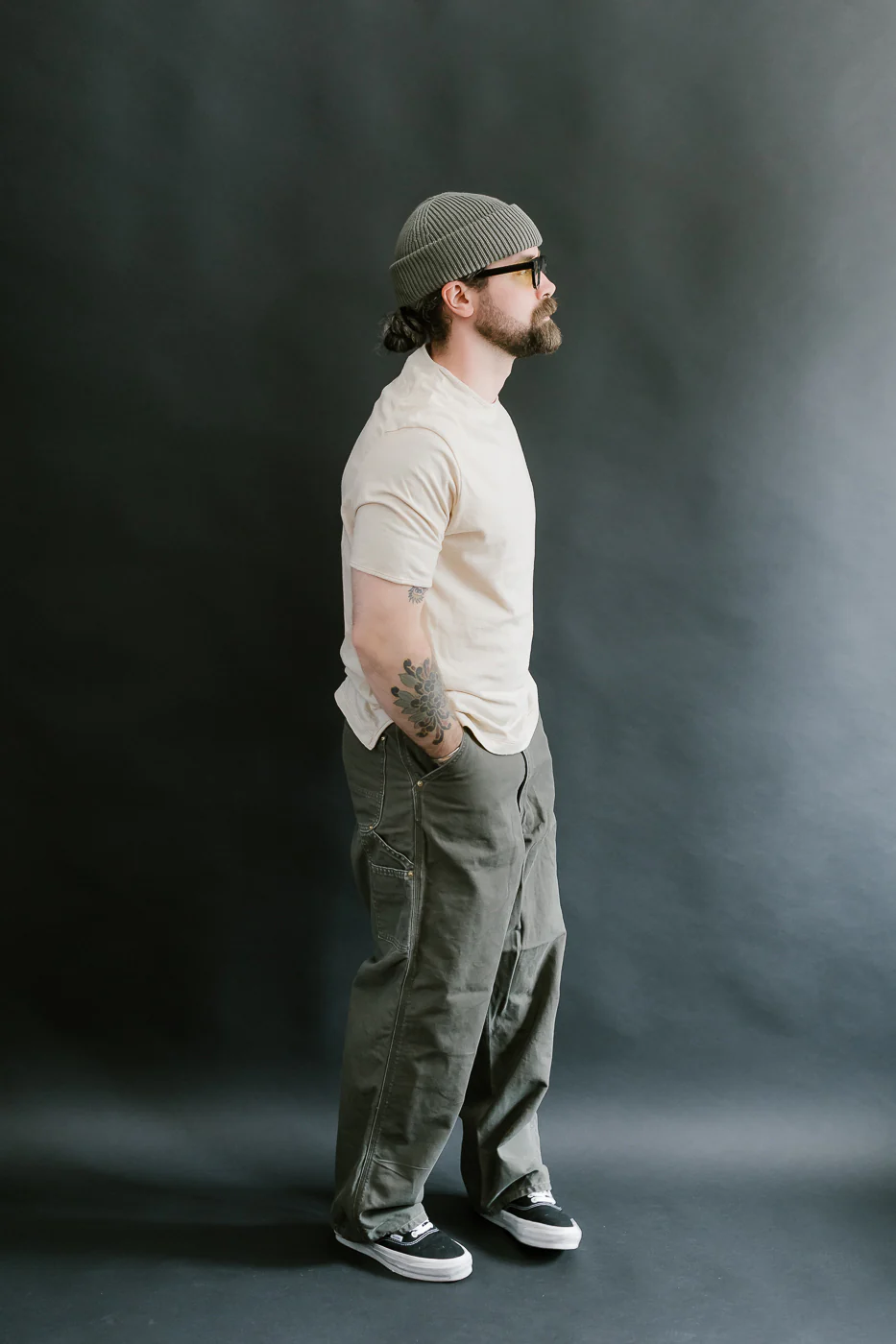 LRC1119 - Supima Cotton Edge Piping Classic Crew - Old Ivory - Image 7