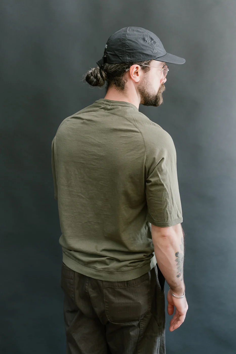 LRC1120 - Supima Cotton Freedom Sleeve Pocket Crew - Antique Olive - Image 13