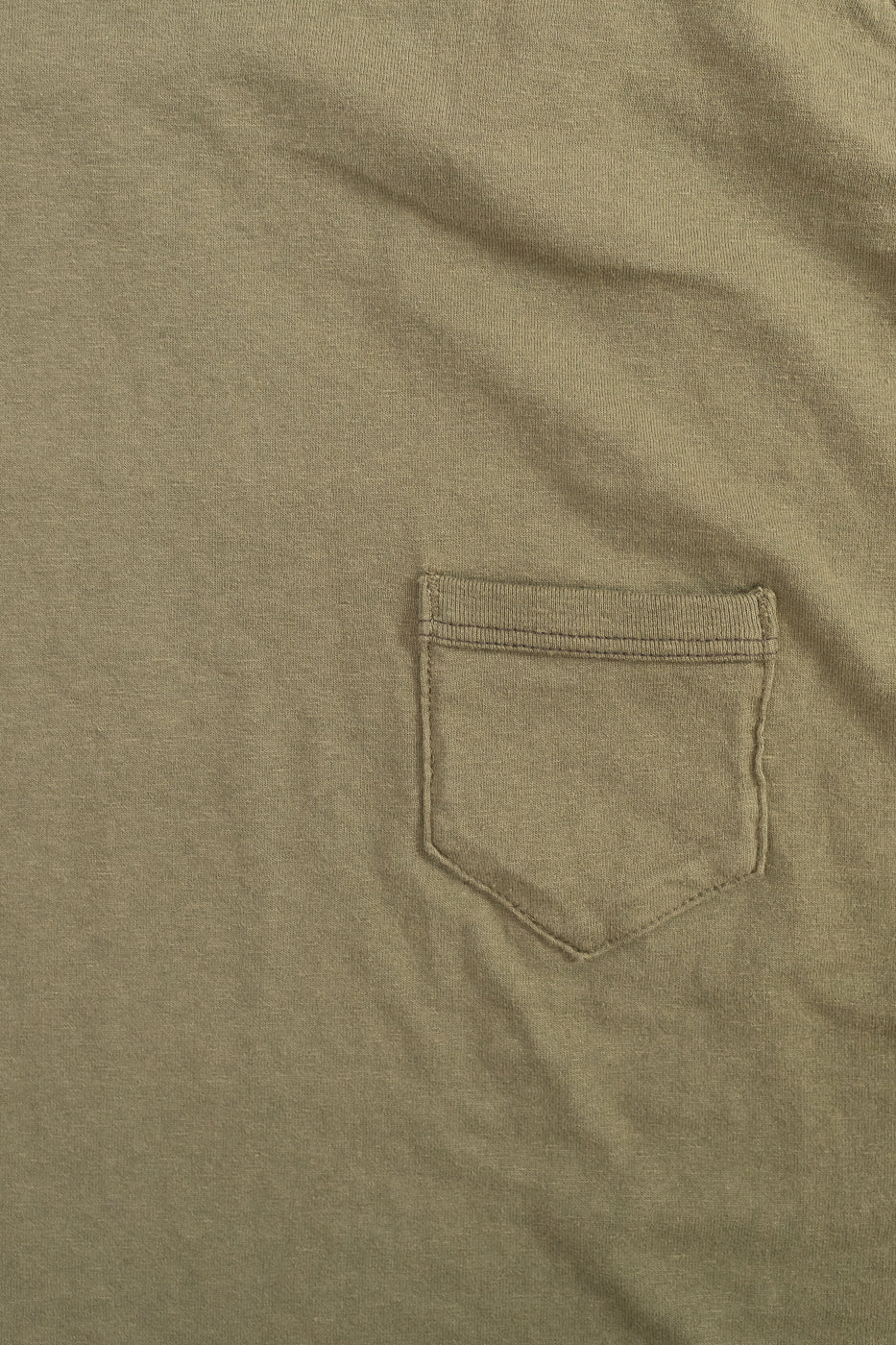 LRC1120 - Supima Cotton Freedom Sleeve Pocket Crew - Antique Olive - Image 3