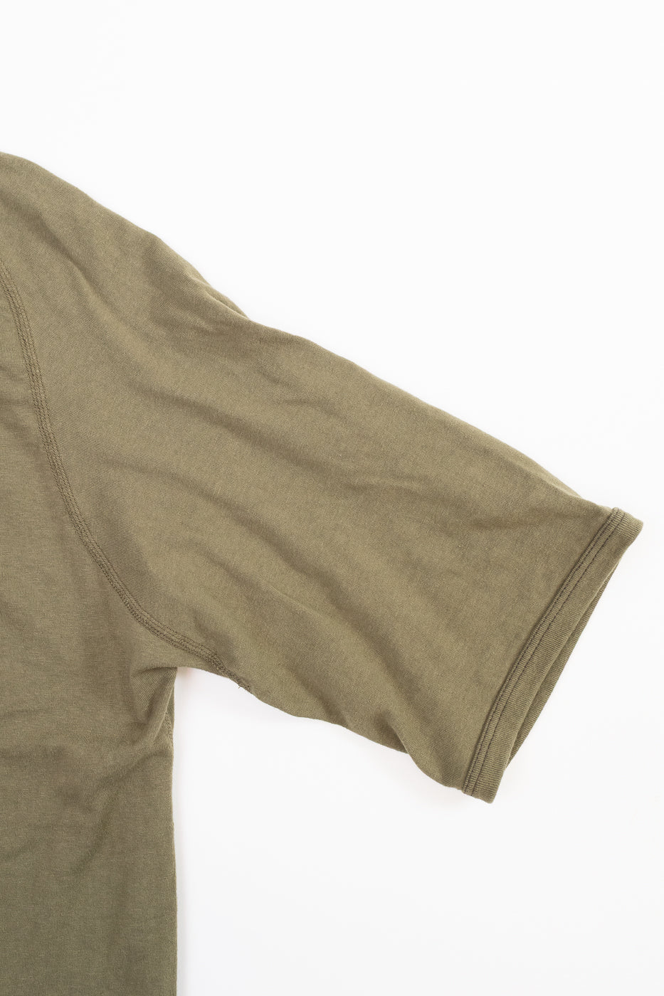 LRC1120 - Supima Cotton Freedom Sleeve Pocket Crew - Antique Olive - Image 4