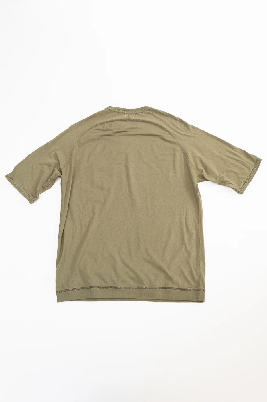 LRC1120 - Supima Cotton Freedom Sleeve Pocket Crew - Antique Olive - Image 6