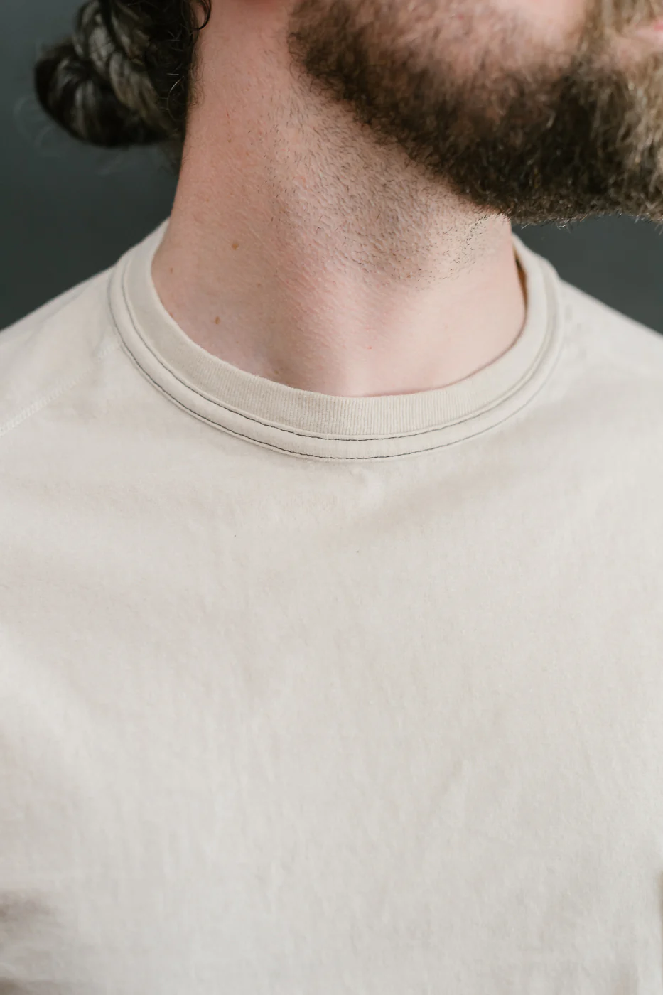LRC1120 - Supima Cotton Freedom Sleeve Pocket Crew - Old Ivory - Image 19