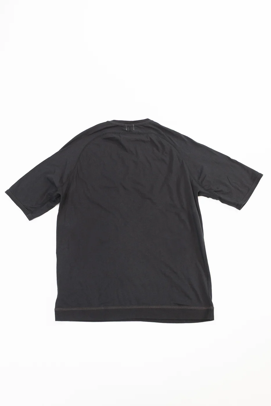 LRC1120 - Supima Cotton Freedom Sleeve Pocket Crew - Royal Black - Image 5