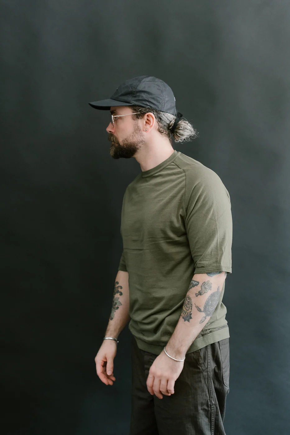 LRC1121 - Supima Cotton Freedom Sleeve Crew - Antique Olive - Image 13