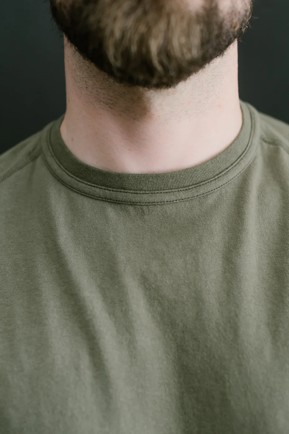 LRC1121 - Supima Cotton Freedom Sleeve Crew - Antique Olive - Image 16