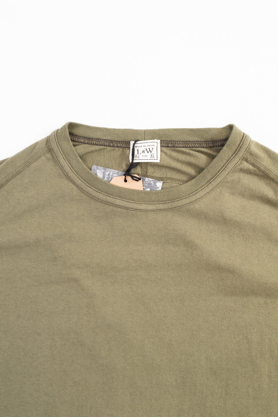 LRC1121 - Supima Cotton Freedom Sleeve Crew - Antique Olive - Image 2