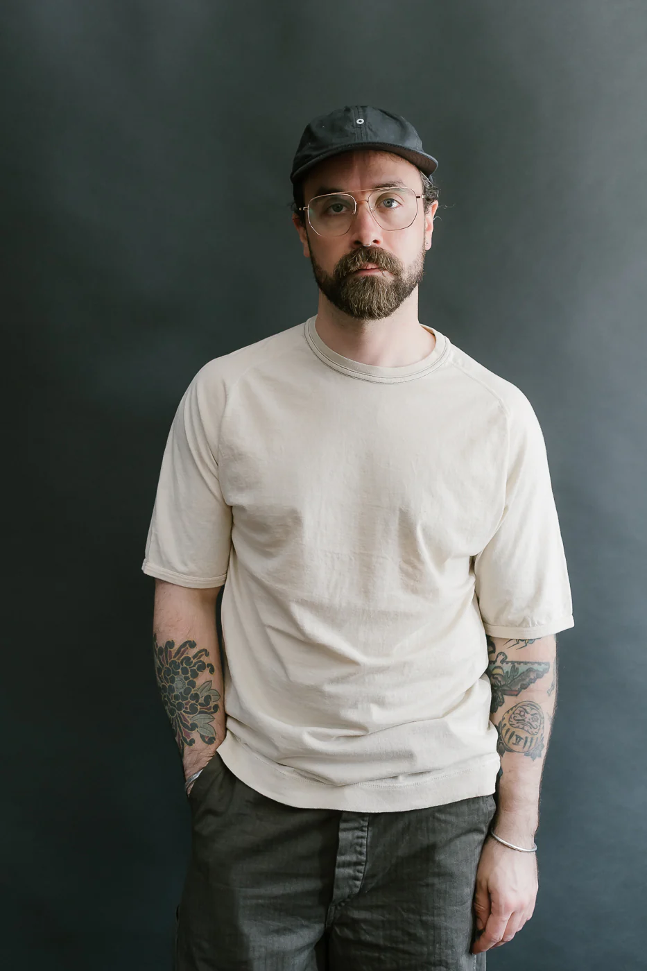 LRC1121 - Supima Cotton Freedom Sleeve Crew - Old Ivory - Image 15