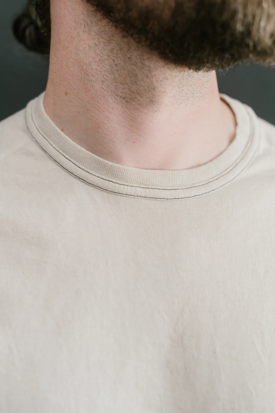 LRC1121 - Supima Cotton Freedom Sleeve Crew - Old Ivory - Image 17