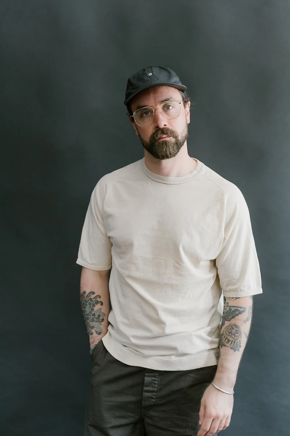 LRC1121 - Supima Cotton Freedom Sleeve Crew - Old Ivory - Image 9