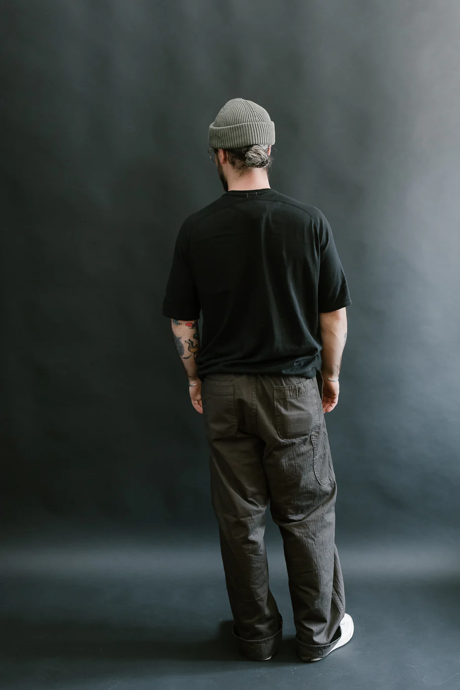 LRC1121 - Supima Cotton Freedom Sleeve Crew - Royal Black - Image 10