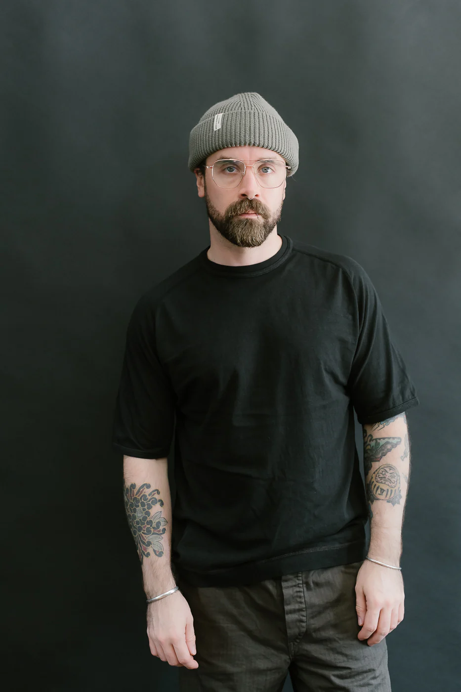LRC1121 - Supima Cotton Freedom Sleeve Crew - Royal Black - Image 11