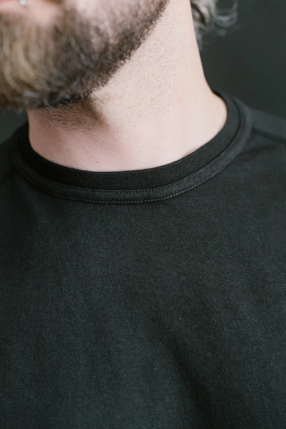 LRC1121 - Supima Cotton Freedom Sleeve Crew - Royal Black - Image 19