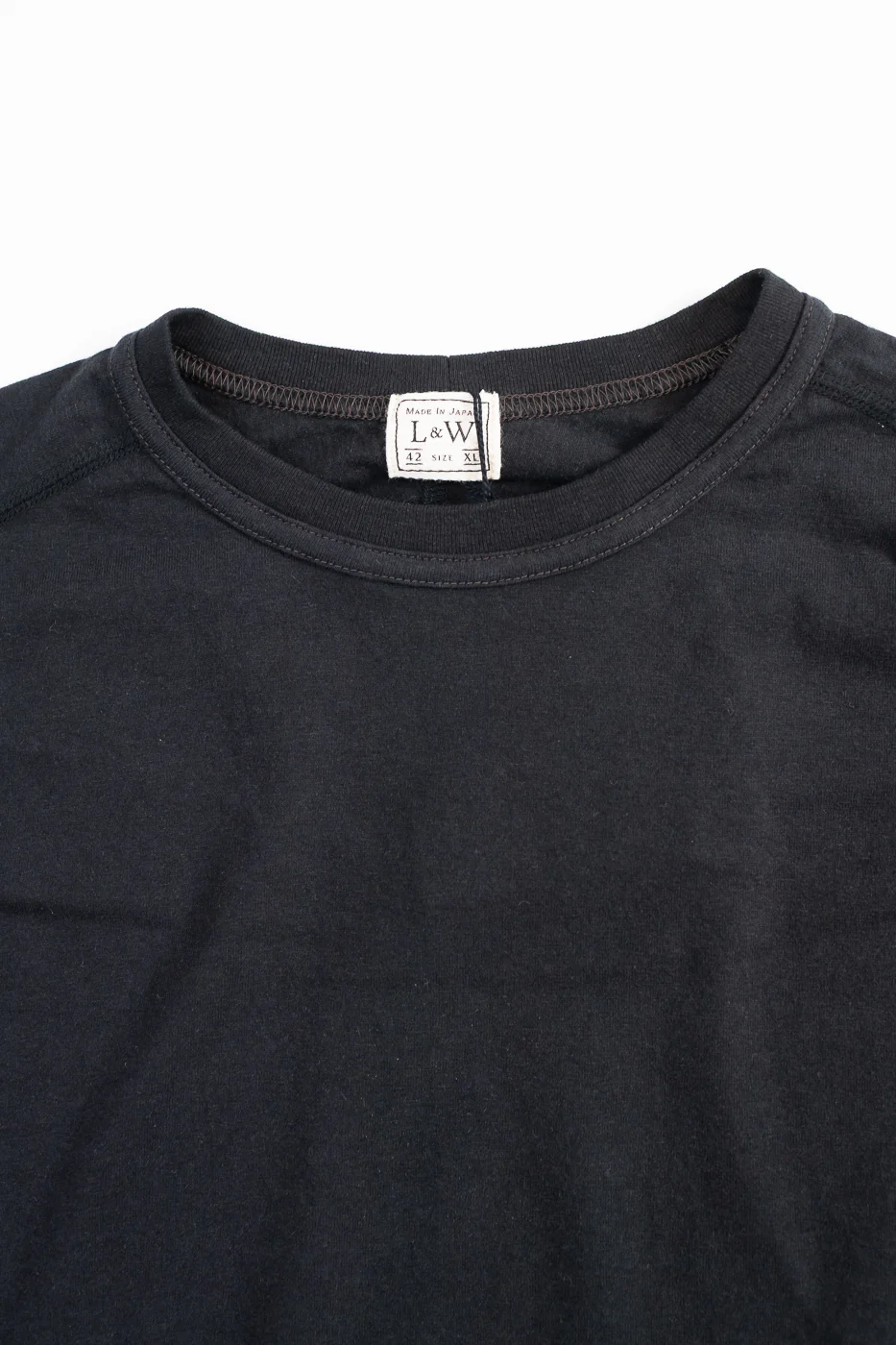 LRC1121 - Supima Cotton Freedom Sleeve Crew - Royal Black - Image 2