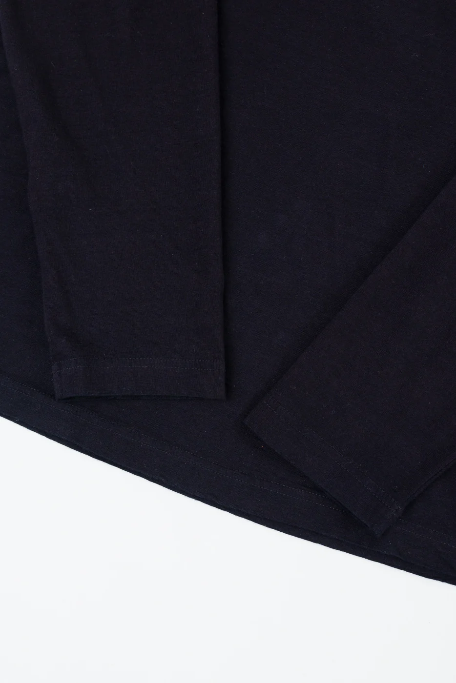 LS-5011-IDBK - Jersey Crew Neck Long Sleeve T-shirt - Black Indigo - Image 3