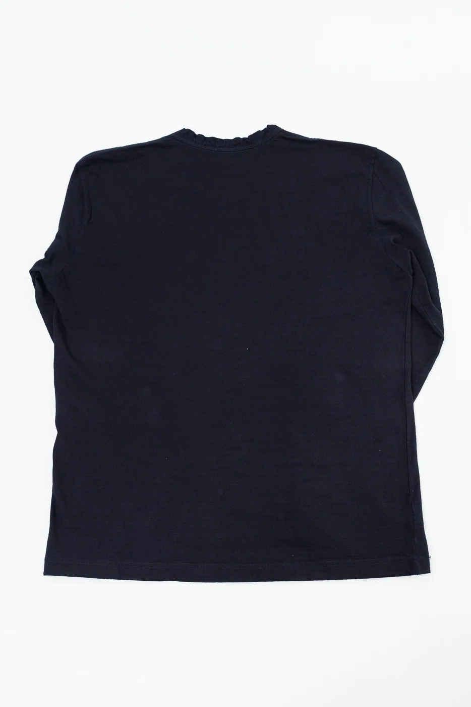 LS-5011-IDBK - Jersey Crew Neck Long Sleeve T-shirt - Black Indigo - Image 5