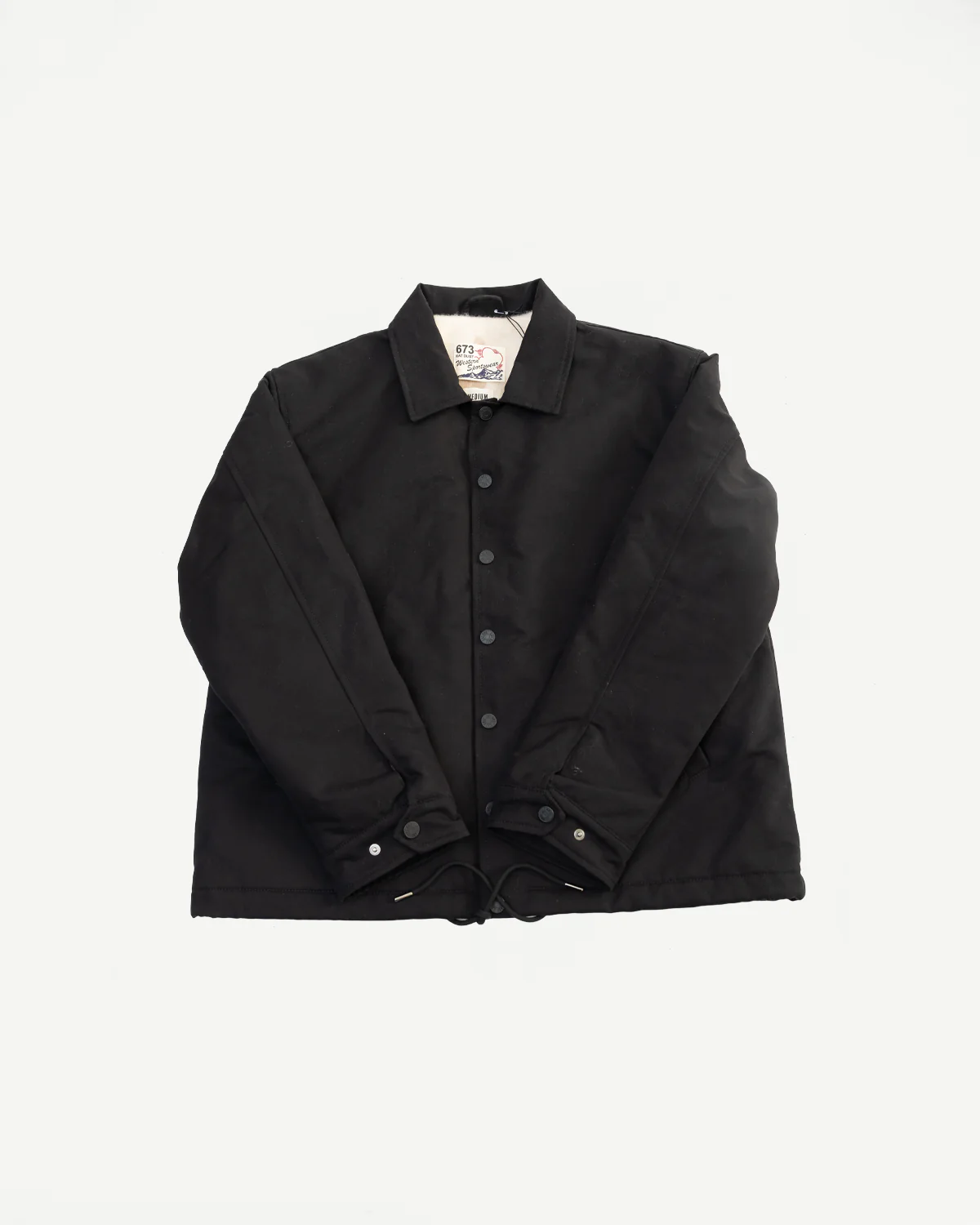 M-A-001 - Dago Jacket Lined Nebraska Cotton - Black