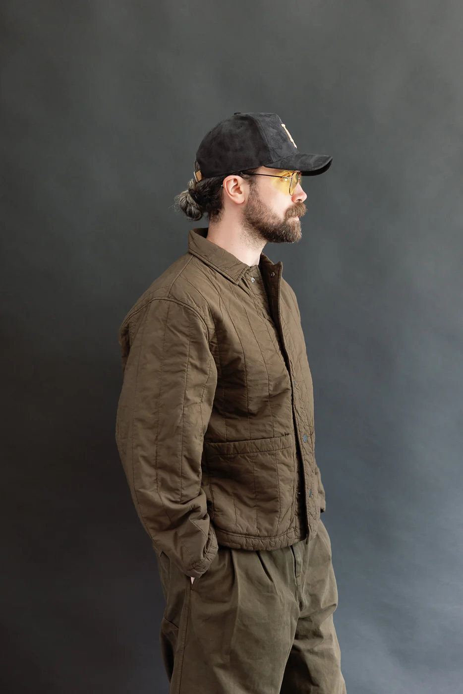 M-B-003 - Sonora Jacket Quilted Cotton - Java Brown - Image 10