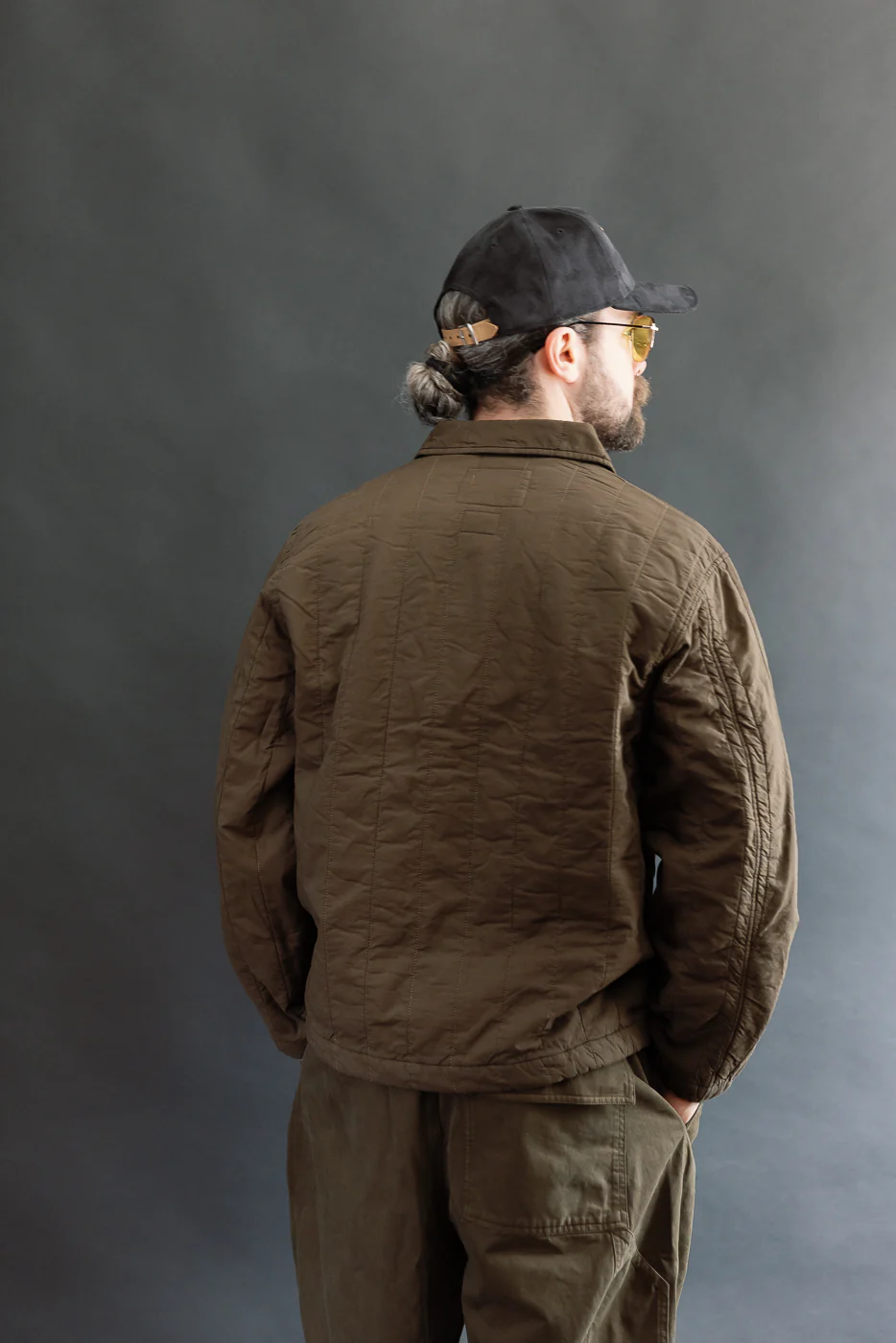 M-B-003 - Sonora Jacket Quilted Cotton - Java Brown - Image 11