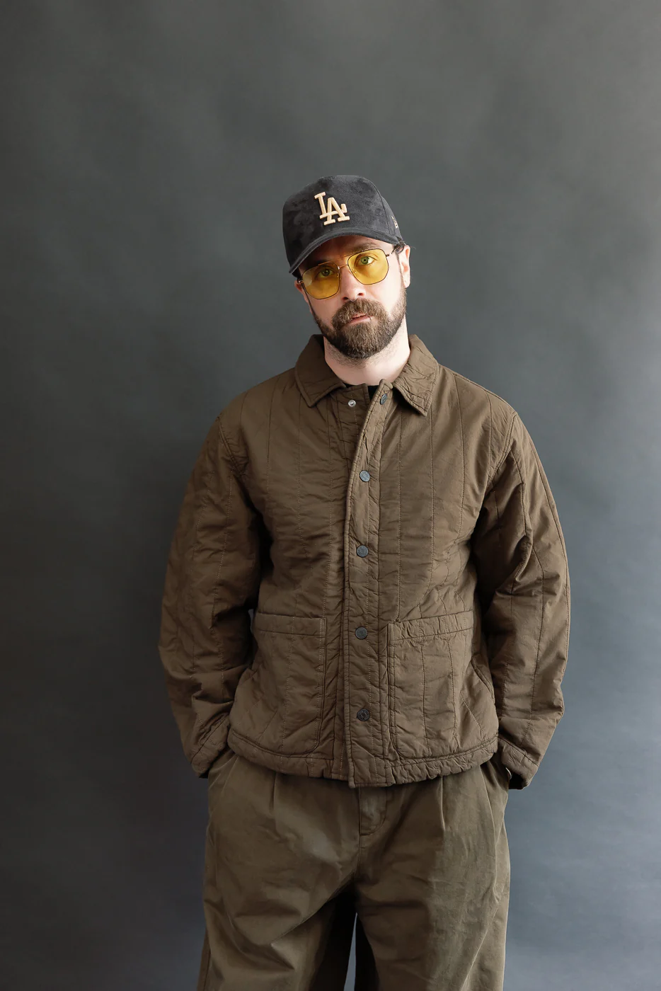 M-B-003 - Sonora Jacket Quilted Cotton - Java Brown - Image 9
