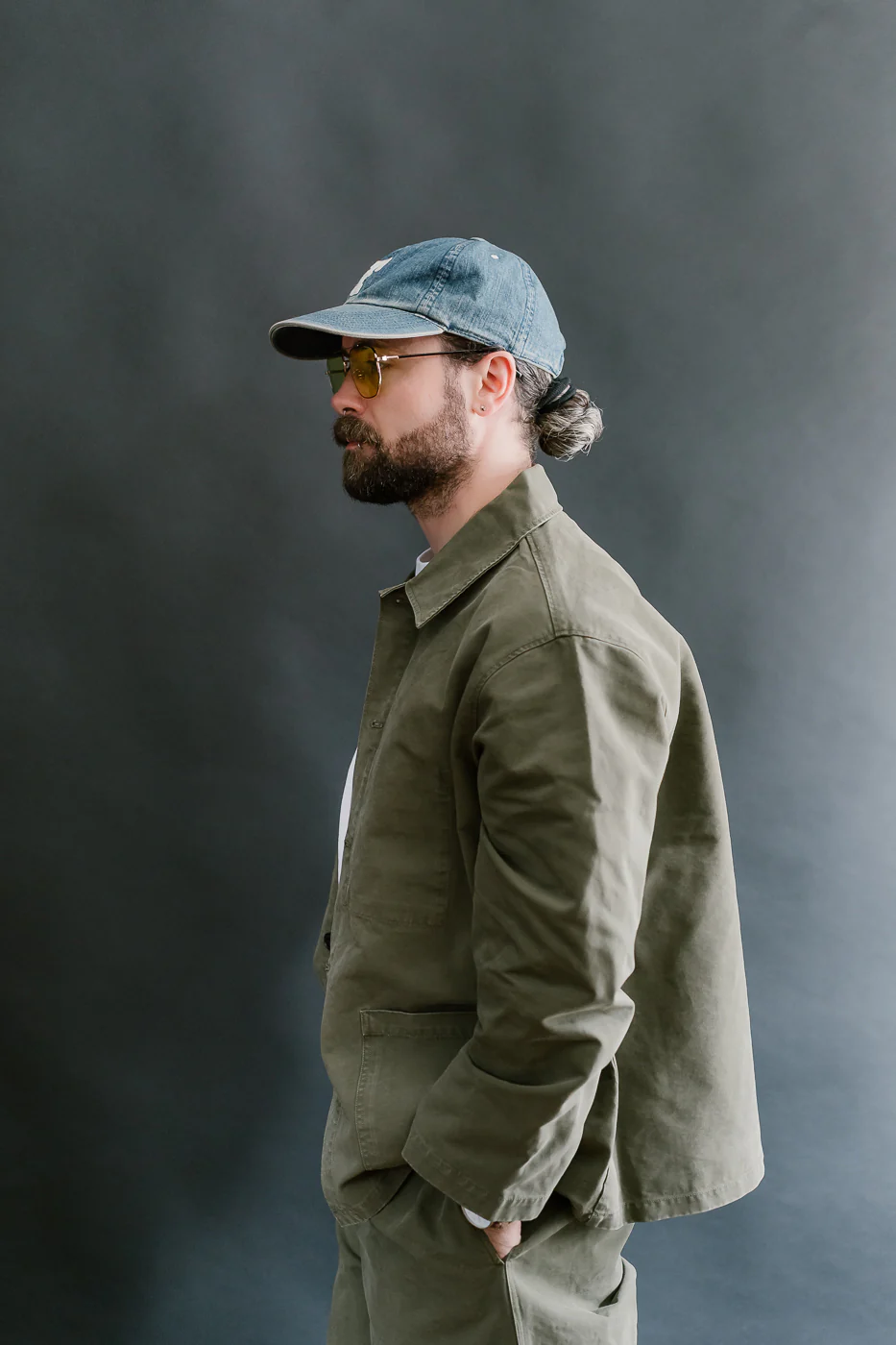 M-B-004 - Coach Jacket Nebraska Cotton - Fossil Green - Image 11