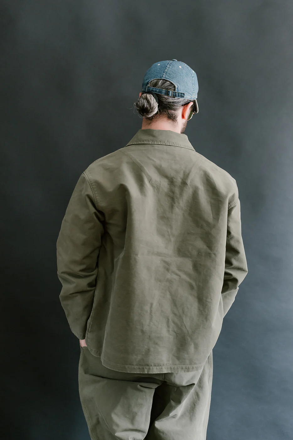 M-B-004 - Coach Jacket Nebraska Cotton - Fossil Green - Image 12
