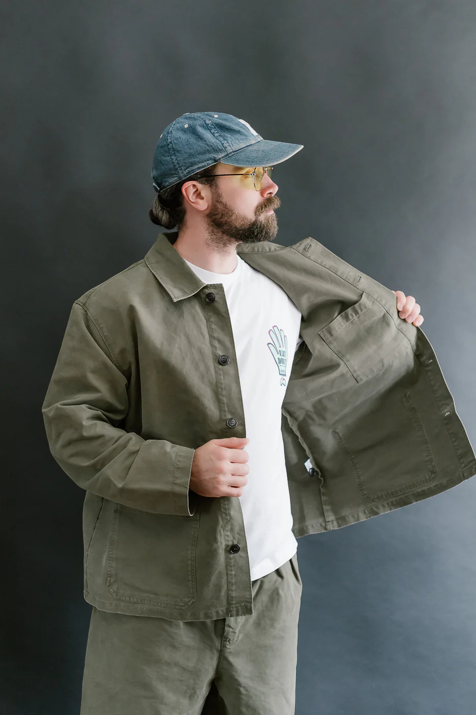 M-B-004 - Coach Jacket Nebraska Cotton - Fossil Green - Image 15
