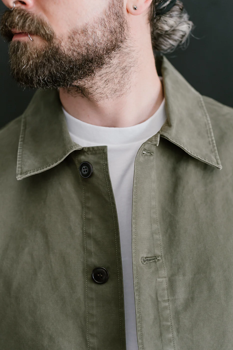 M-B-004 - Coach Jacket Nebraska Cotton - Fossil Green - Image 16