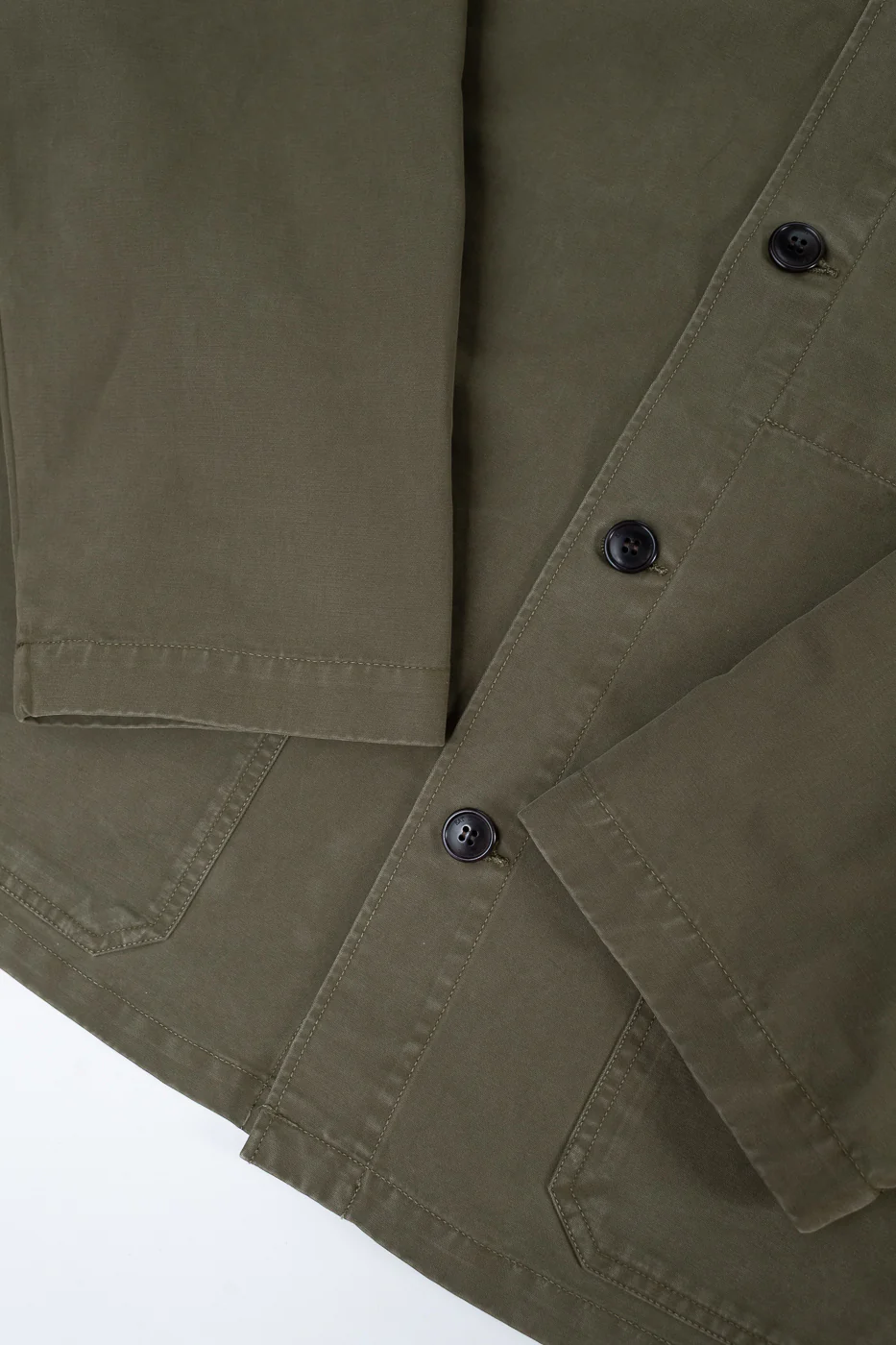 M-B-004 - Coach Jacket Nebraska Cotton - Fossil Green - Image 4