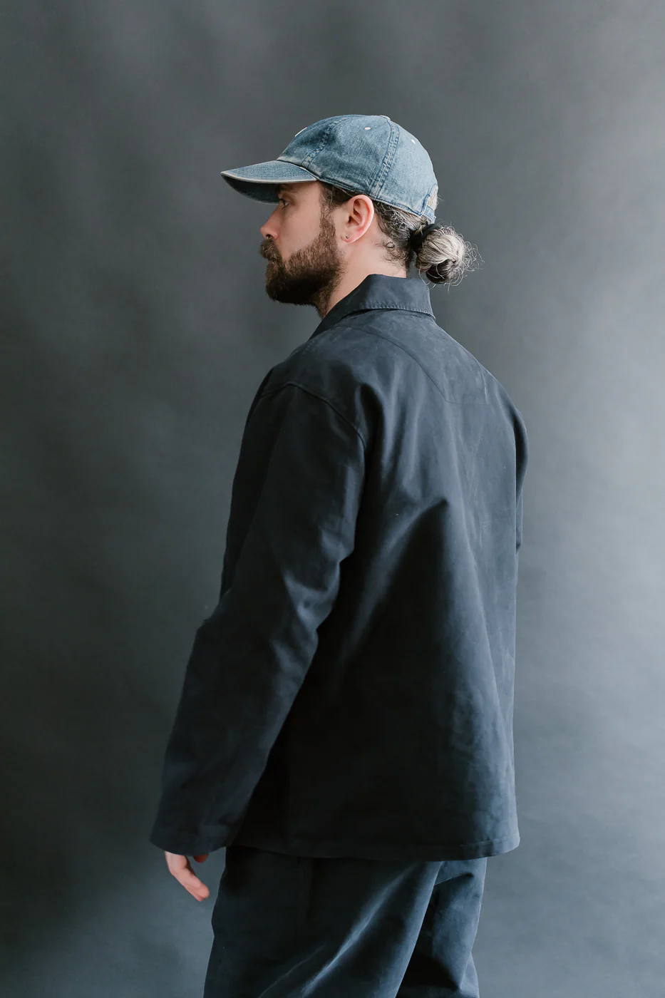 M-B-004 - Coach Jacket Nebraska Cotton - Inkt Blue - Image 11